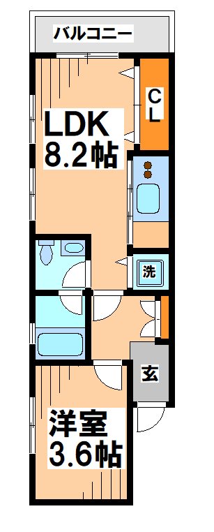 栄和レジデンスⅠ   間取り