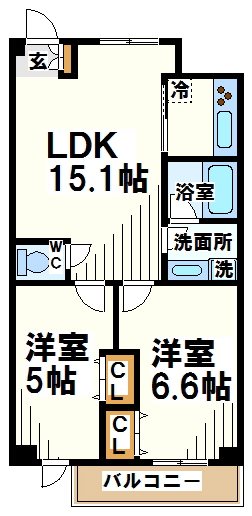 アーバンフラッツつつじヶ丘   間取り