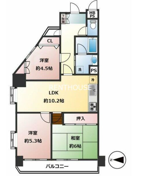 ライオンズマンション府中白糸台 間取り
