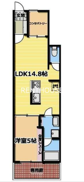 ブリリアントジェイオーワン     間取り