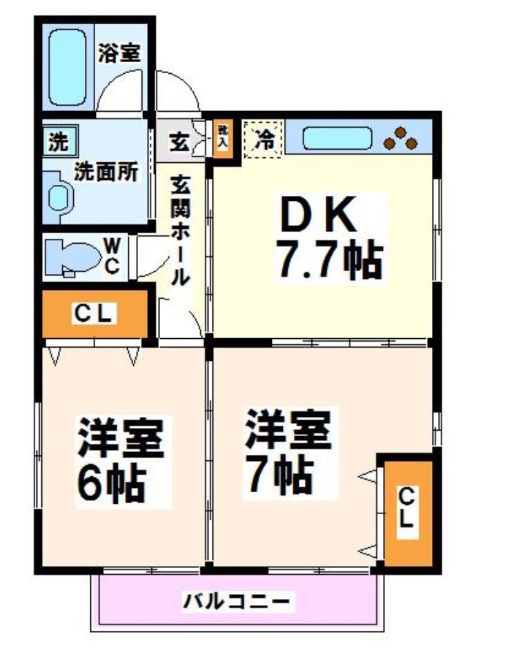 メゾンドゥシルキー   間取り