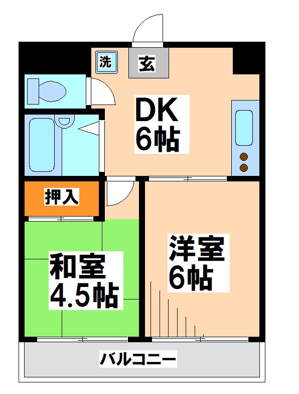 サンハイツミキ 間取り