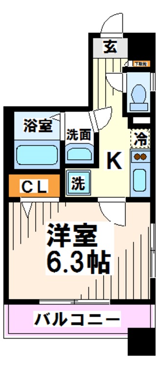 ステーションビューロアール府中  間取り