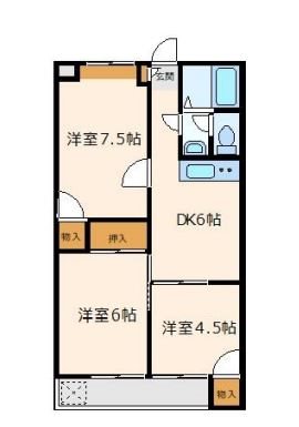 サンハイツヒトミ　当社管理物件 間取り