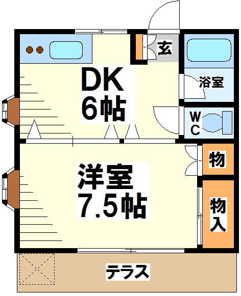 ベルハウス上石原 間取り