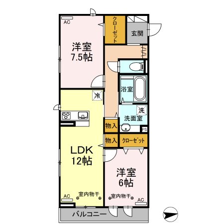 Laffinage  間取り