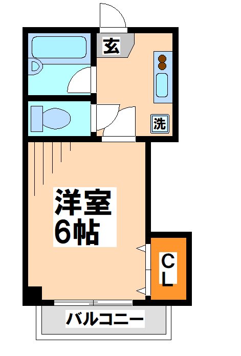 ロワール調布【電気通信大学受験生事前予約可能物件】 間取り
