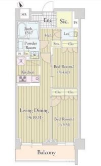 カハレア調布   間取り