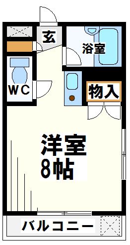 ホワイトキャッスル【東京外国語大学受験生事前予約可能物件】 間取り