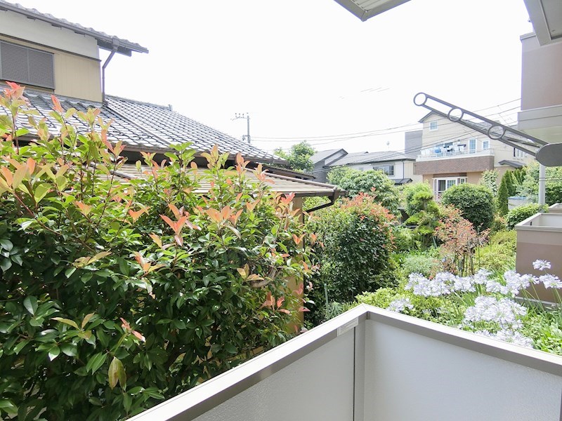 カメリア   ベランダ