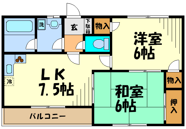 ラソレイユ   間取り