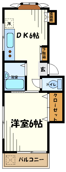 ハイツミノン    間取り