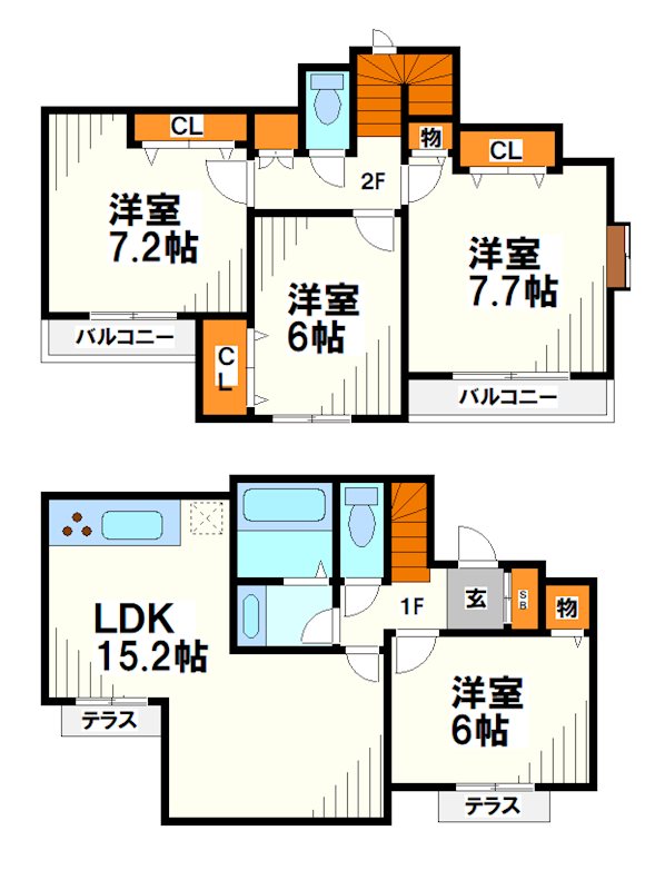 染地戸建【当店限定物件】  間取り