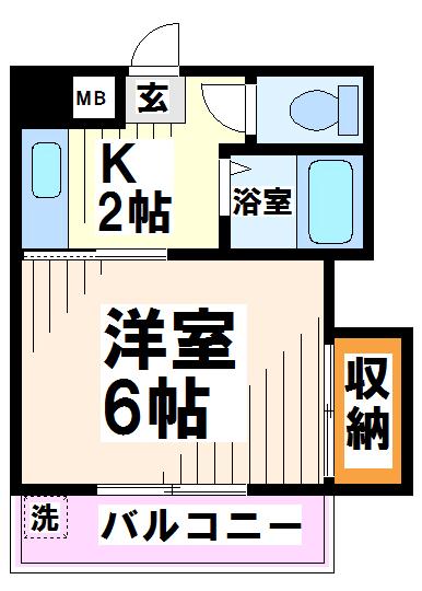 リバーサイド雨宮   間取り