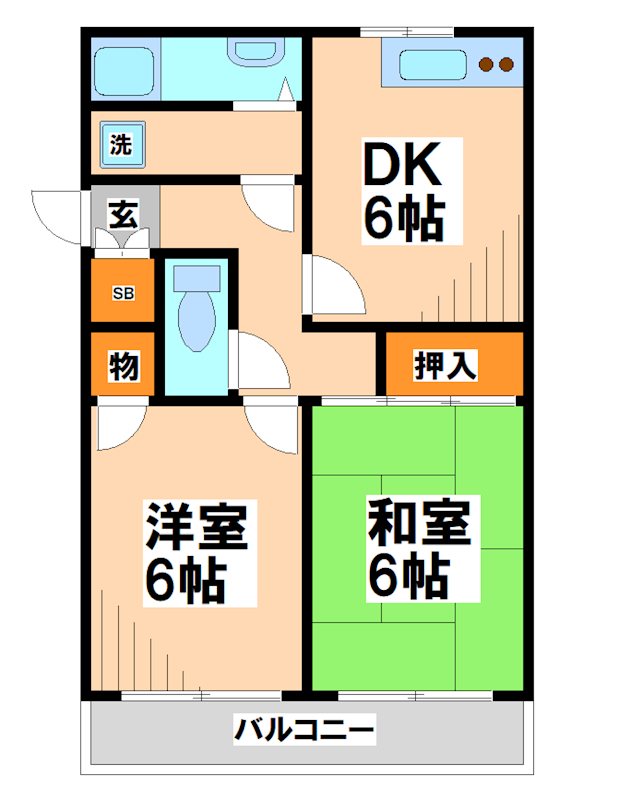 サンハイム新富    間取り