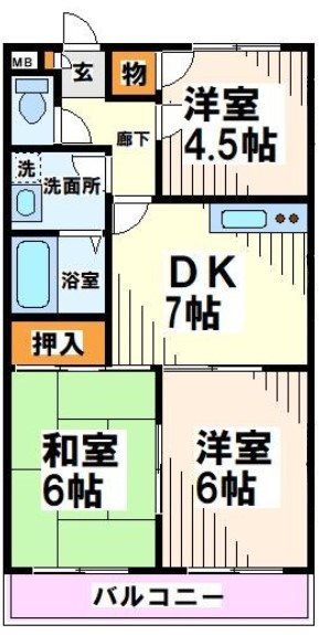 アビタシオンⅠ 間取り