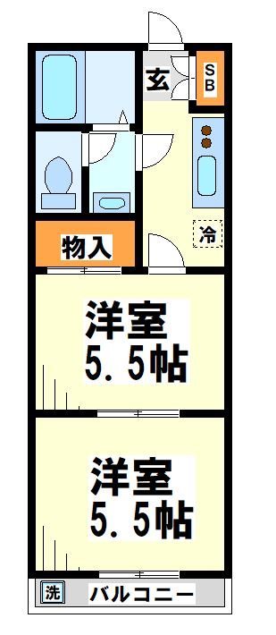 コーポ藤   間取り