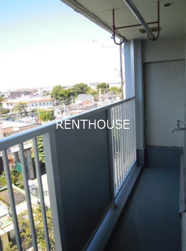 京王多摩川コーポラス   ベランダ