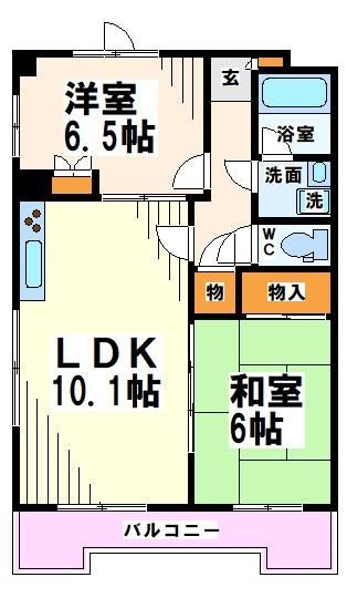 ローズマンション白糸台第3   間取り