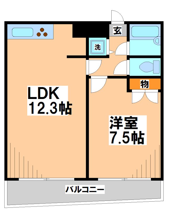 エバメゾン多摩川   間取り