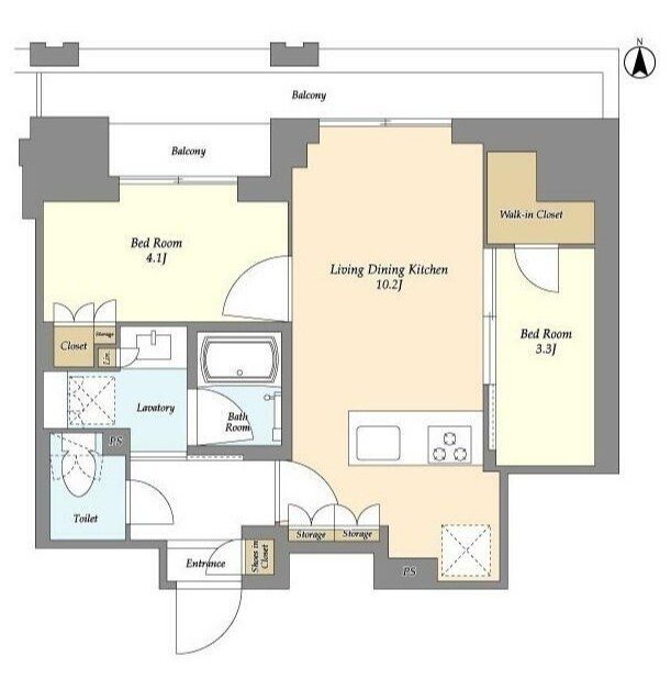 ドゥーエ府中Ⅰ 間取り