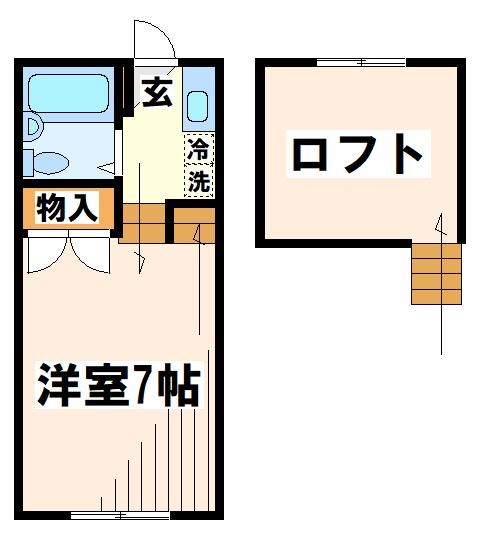 パインハイム 　【東京外国語大学受験生事前予約可能物件】  間取り