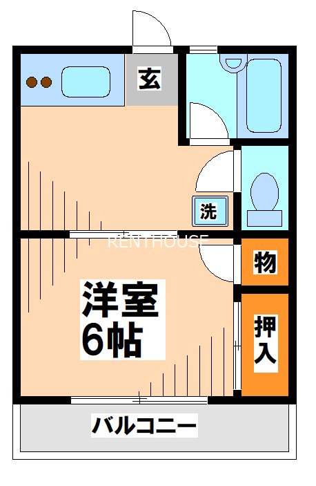清水第二コーポ 間取り