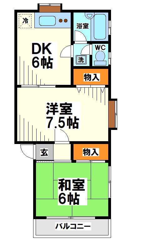 第2コーポ白糸   間取り