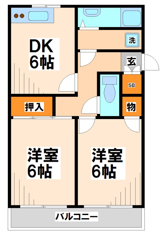 サンハイム新富    間取り