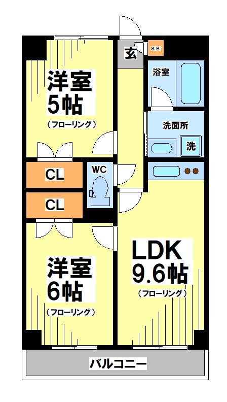 フレアつつじヶ丘 間取り