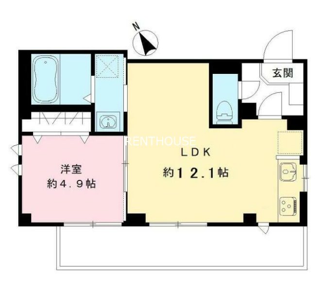 ウエストラウンジ  ベランダ