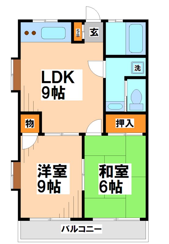 カルムハイツ  間取り図