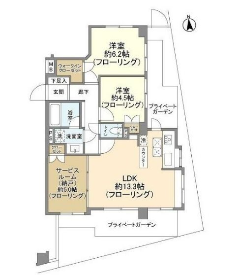 スターロワイヤル調布  間取り