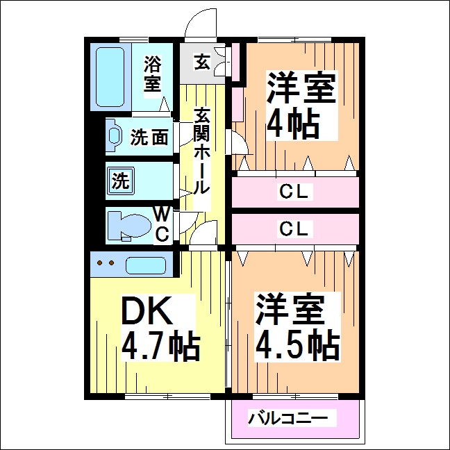 けやきハイツ 間取り