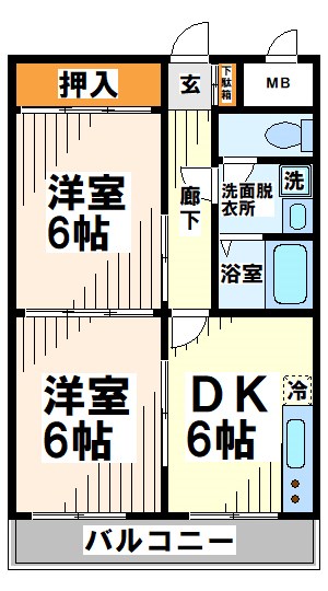 東府中マンション   間取り