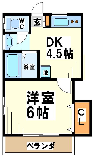スプリング　東京外国語大学受験生事前予約可能物件   間取り