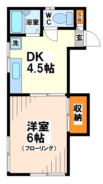 第三コーポ市瀬   間取り