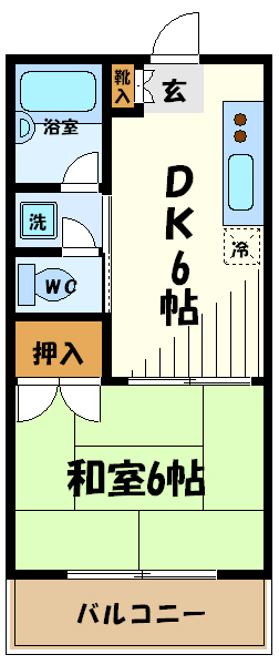 ホワイトハウス　東京外国語大学＆電気通信大学受験生事前予約可能物件 間取り