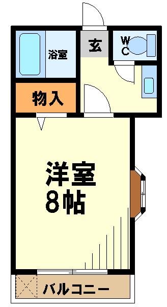 ウエストヴィレッジ14　電気通信大学受験生事前予約可能物件 間取り