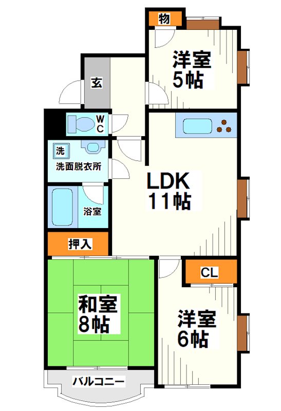 マリオンつつじヶ丘   間取り