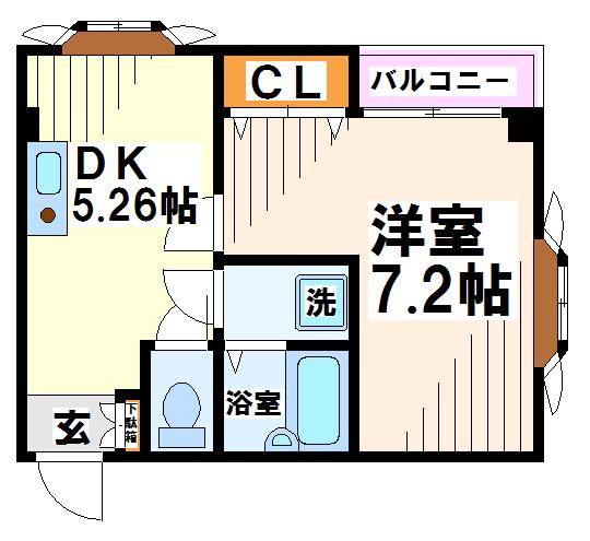 Ａｖｅｎｉｒ　Ｋａｓｈｉｍａ（アベニールカシマ） 間取り