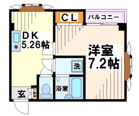アヴェニールカシマ  間取り