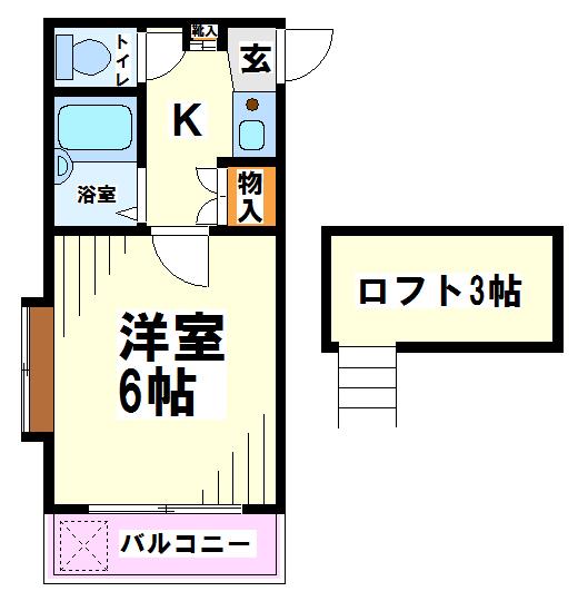 レオパレス府中  間取り