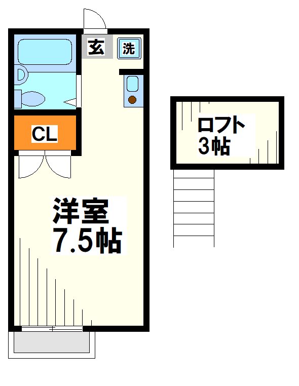 トムハイツⅡ　東京外国語大学＆電気通信大学受験生事前予約可能物件 間取り