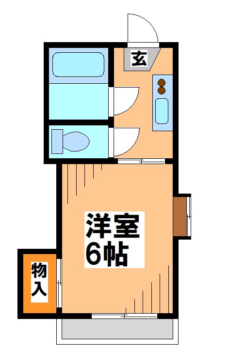 ユニゾン富士見　電気通信大学受験生事前予約可能物件 間取り