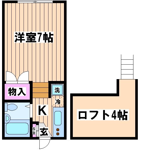 パインハイム　東京外国語大学受験生事前予約可能物件  間取り