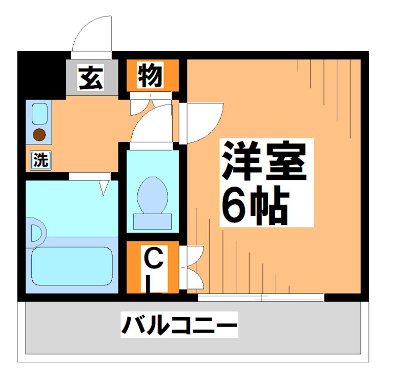 オリエンタル京王多摩川　電気通信大学受験生事前予約可能物件 間取り