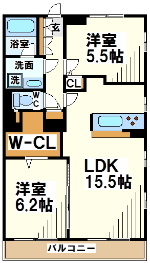 つつじヶ丘アイランドコート 間取り