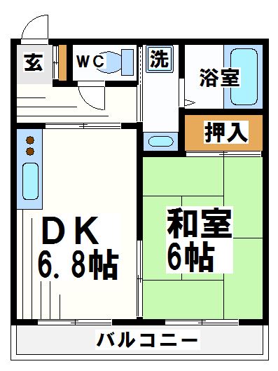 第2カネマツコーポ  間取り