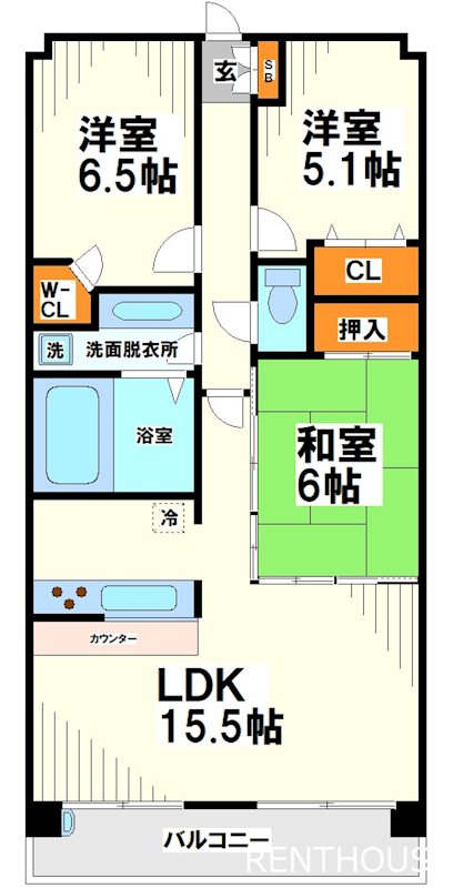 深大寺レジデンス   間取り